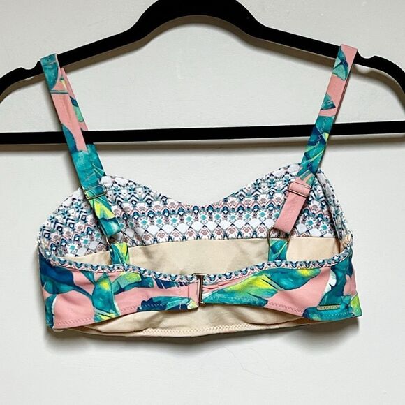 New Cabana Life Upf 50 Preppy Palm 3 Piece Bikini Set Sz S - Picture 7 of 13